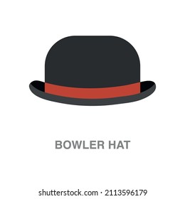 bowler hat illustration on transparent background