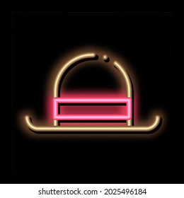 Bowler Hat neon light sign vector. Glowing bright icon Bowler Sign. transparent symbol illustration