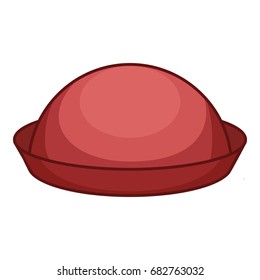 Bowler icon. Cartoon illustration of bowler vector icon for web design