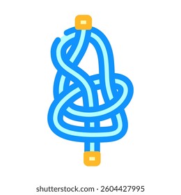 bowline nautical knot color icon vector. bowline nautical knot sign. isolated symbol illustration