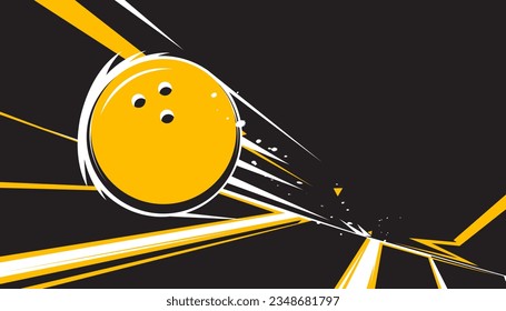 Bowling abstract background design. Sports concept