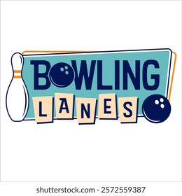 Bowling Alley Logo Bowling Ball