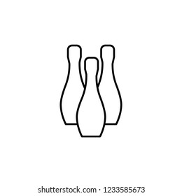 bowling alley sign icon. Element of navigation sign icon. Thin line icon for website design and development, app development. Premium icon