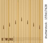Bowling alley, surface of a bowling