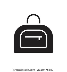 Bowling Bag Filled Icon Vector Illustration