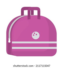 Bowling Bag Icon On White Background