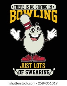 bowling ball athlete black t shirt art