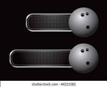 bowling ball black tabs