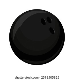 bowling ball black vector design