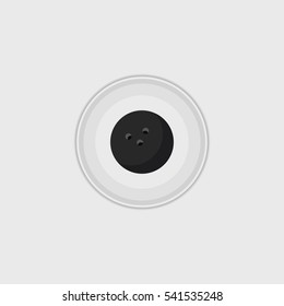 Bowling ball   flat icon illustration isolated sign symbol