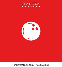 Bowling ball icon.