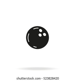Bowling ball icon.