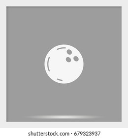 Bowling ball icon.