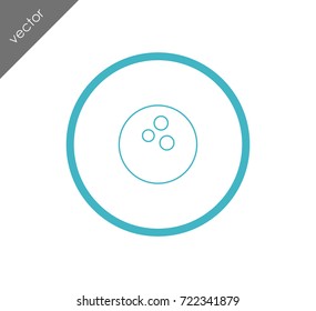 Bowling ball icon