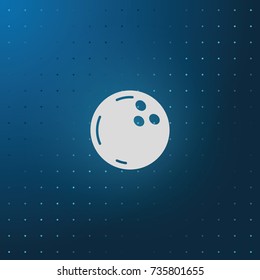 Bowling ball icon.
