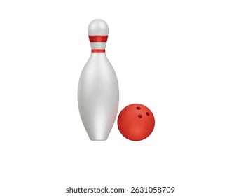 bowling ball icon 3d illustration render
