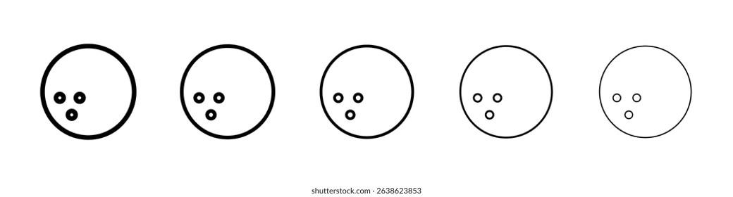 Bowling ball icon concept. graphic design, logo, Web, UI.