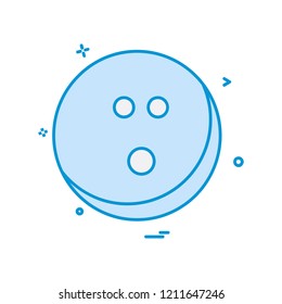 Bowling Ball icon design vector