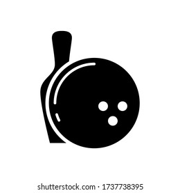 bowling ball icon design vector template