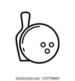 bowling ball icon design vector template