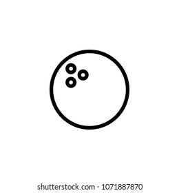 bowling ball icon. Element of minimalistic icons for mobile concept and web apps. Thin line icon for website design and development, app development on white background