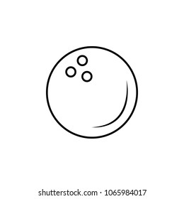 bowling ball icon. Element of simple icon for websites, web design, mobile app, info graphics. Thin line icon for website design and development, app development on white background