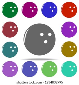 bowling ball icon. Elements of Sport in multi color style icons. Simple icon for websites, web design, mobile app, info graphics