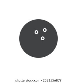 Bowling ball icon flat and simple set design