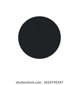 Bowling ball icon flat. Vector illustration