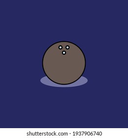  Bowling ball icon. Game symbol.  Logo design element