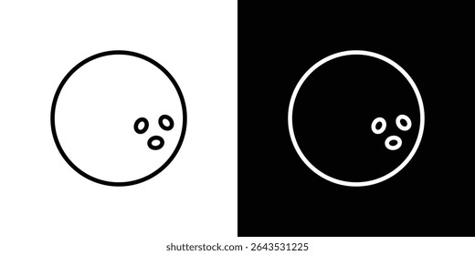 Bowling ball icon. Graphic Design vector icon. Ui Ux Icons