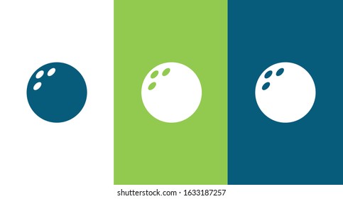Bowling ball icon illustration isolated vector sign symbol