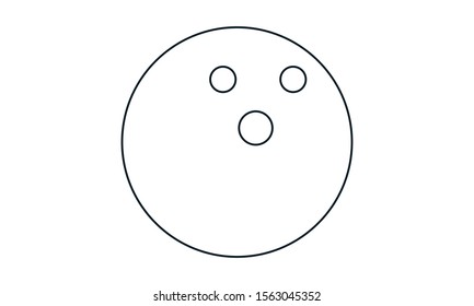 Bowling ball icon image vector image