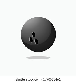 Bowling Ball Icon. Indoor Sport Symbol - Vector.
