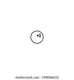 bowling ball icon isolated on white background