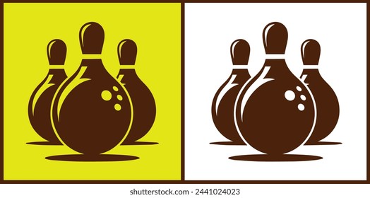 bowling ball icon set bowling ball symbol collection Vector illustration