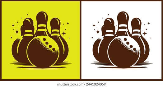 bowling ball icon set bowling ball symbol collection Vector illustration