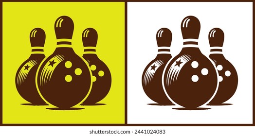 bowling ball icon set bowling ball symbol collection Vector illustration