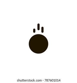 bowling ball icon. sign design