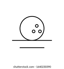 Bowling ball icon. Simple line, outline vector elements of prize icons for ui and ux, website or mobile application