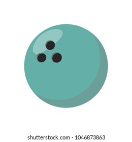 Bowling ball icon. Sports concept, bowling ball. Vector illustration.