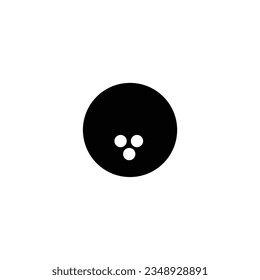 Bowling ball icon, Strikes of fun and social competition.