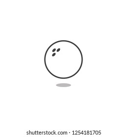 Bowling ball icon template