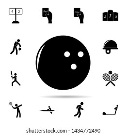 bowling ball icon. Universal set of Sport for website design and development, app development