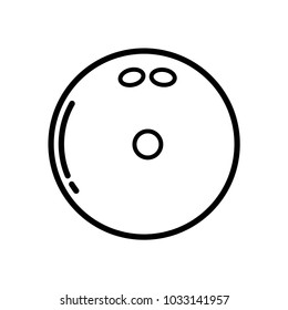 bowling ball icon vector