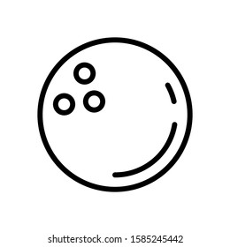 Bowling  Ball icon vector design templates