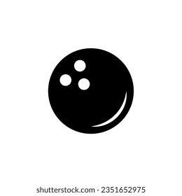 Bowling Ball icon vector design templates isolated on white background