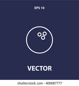 bowling ball icon. vector eps10 icon
