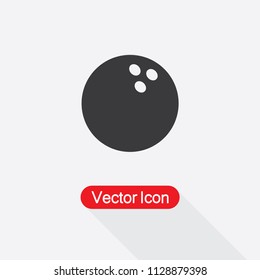 Bowling Ball Icon Vector Illustration Eps10