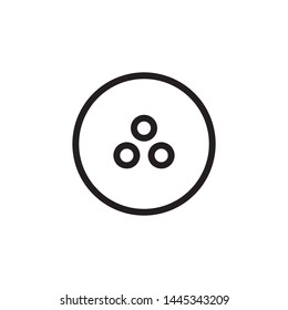 Bowling Ball Icon Vector Illustration